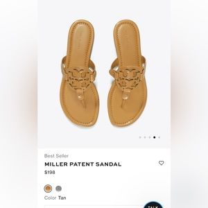 Tory Burch miller sandals size 8.5 but fit more like an 8